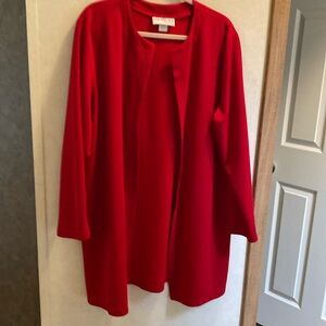 Red long sleeve blazer, size XL from Bedford Fair